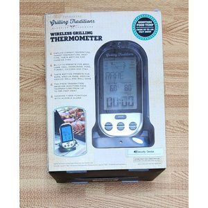 Grilling Traditions Meat Thermometer Wireless Digital Meat Thermometer New